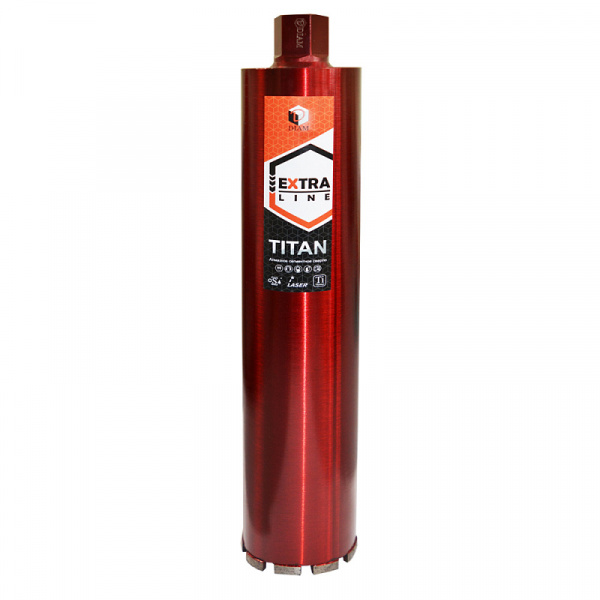 Сверло алмазное сегментное САМС 63x450х6x1,1/4UNC Extra Line Titan DIAM