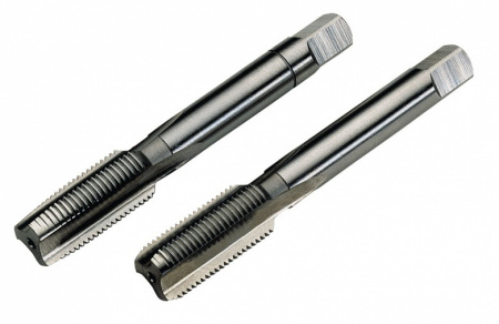 Метчик трубный Ø G 1 1/2" для цилиндрической резьбы комплектный сквозной Р6М5